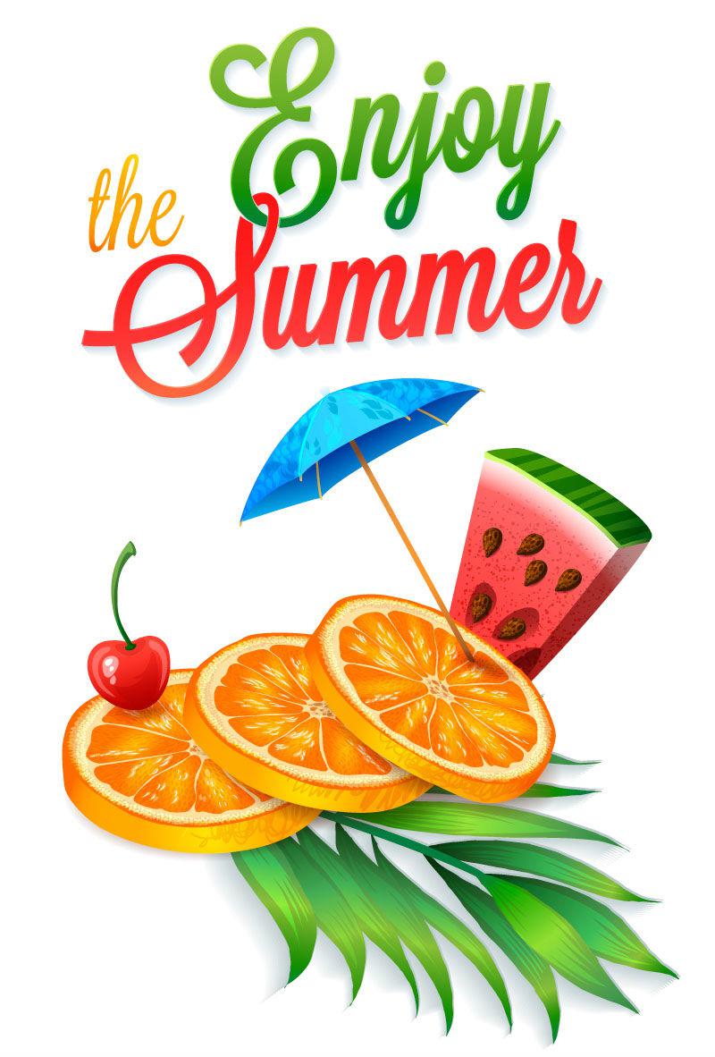 800x1182 The Summer Tropical Fruit Vector Background Material