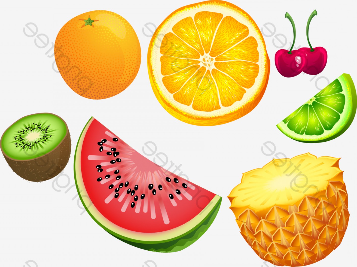 Разрезанные фрукты
