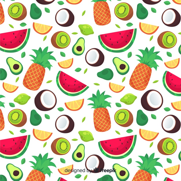 626x626 Tropical Fruits Vector Free Download