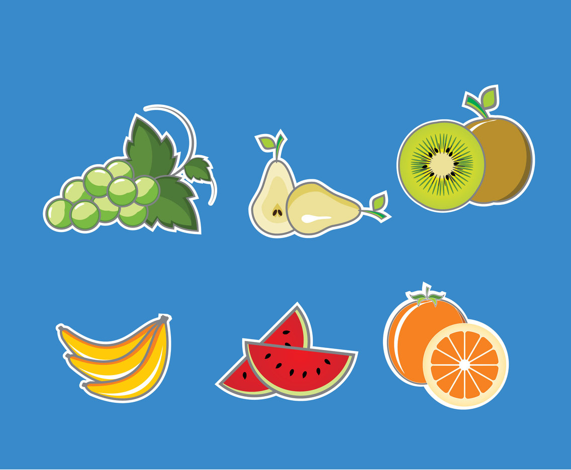 1136x936 Fresh And Tropical Fruits Vector Vector Art Graphics