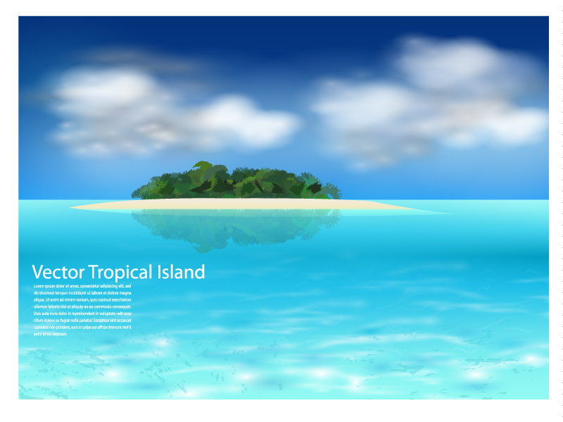 800x599 Tropical Island Vector Free Vector Graphic Download