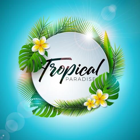 490x490 Summer Tropical Paradise Typography