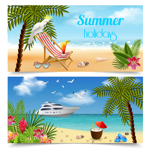 500x500 Tropical Paradise Vector Free Download