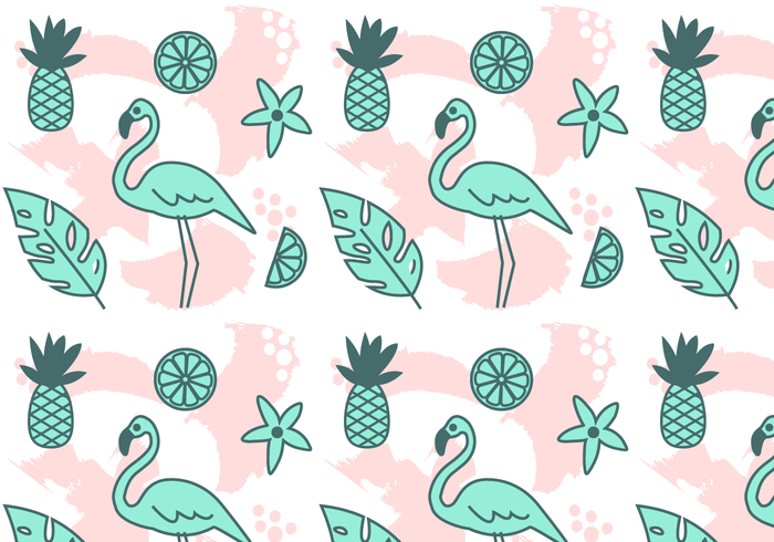 700x490 Free Tropical Pattern Vector