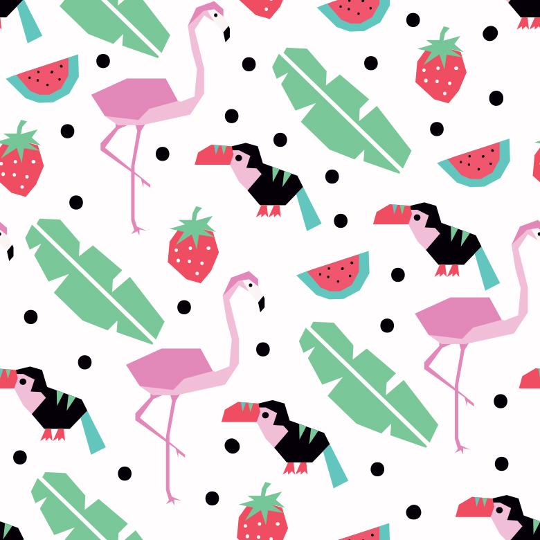 780x780 Tropical Vector Pattern