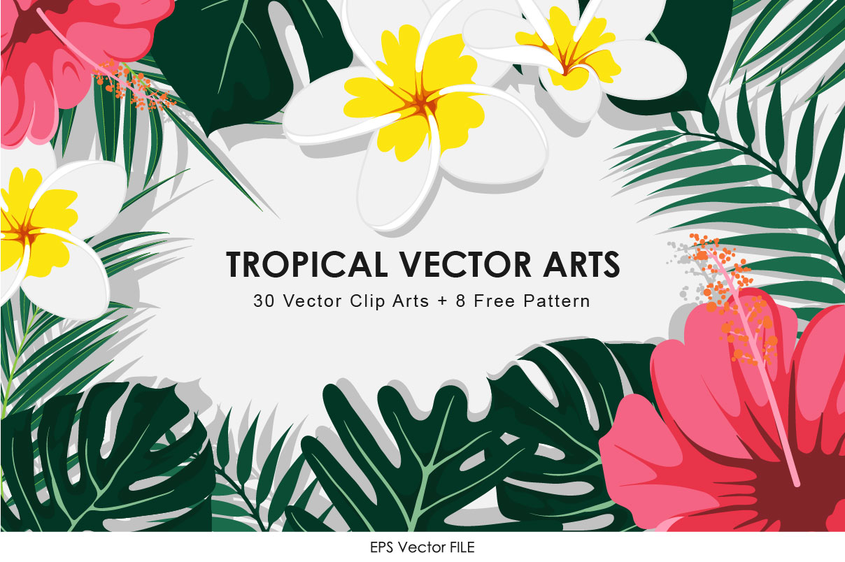 1208x804 Tropical Vector Arts Graphic
