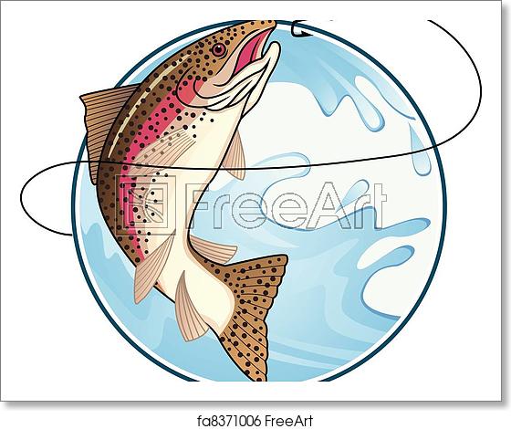 Free Art Print Of Trout Vector Vector Illustration Of Trout 560x470 Free Art Print Of Trout Vector Vector Illustration Of Trout