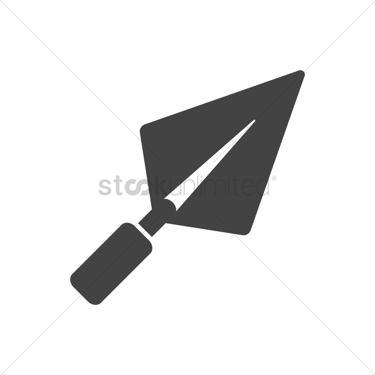 1300x1300 Brick Trowel Vector Image