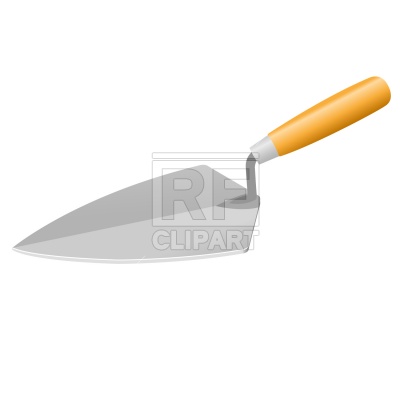 400x400 Trowel Vector Image Of Objects Prague