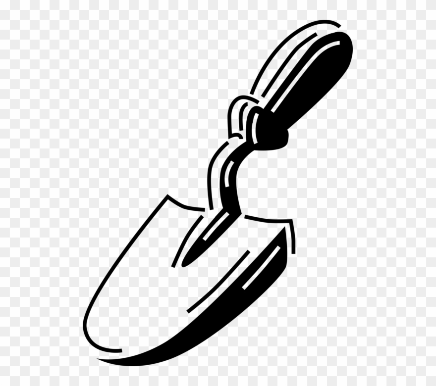 880x780 Vector Illustration Of Trowel Hand Tool For Digging