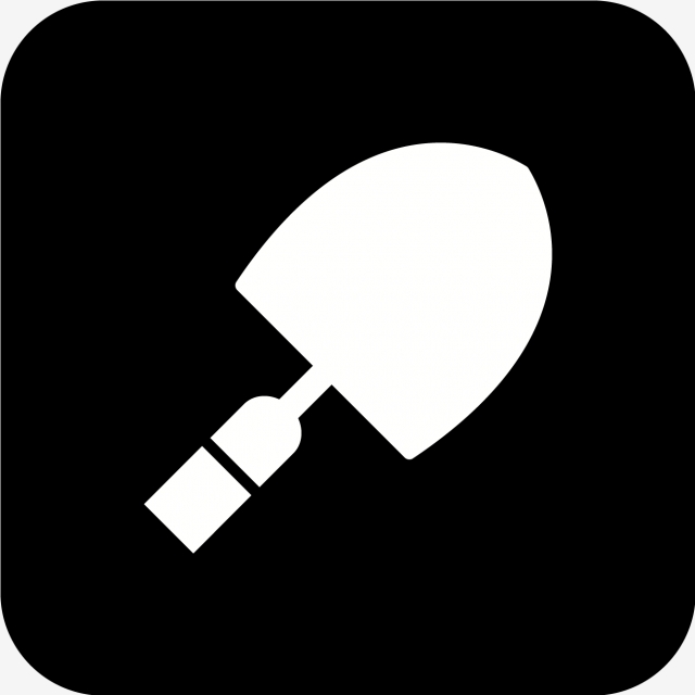 640x640 Vector Trowel Icon, Trowel, Shovel, Spade Png And Vector
