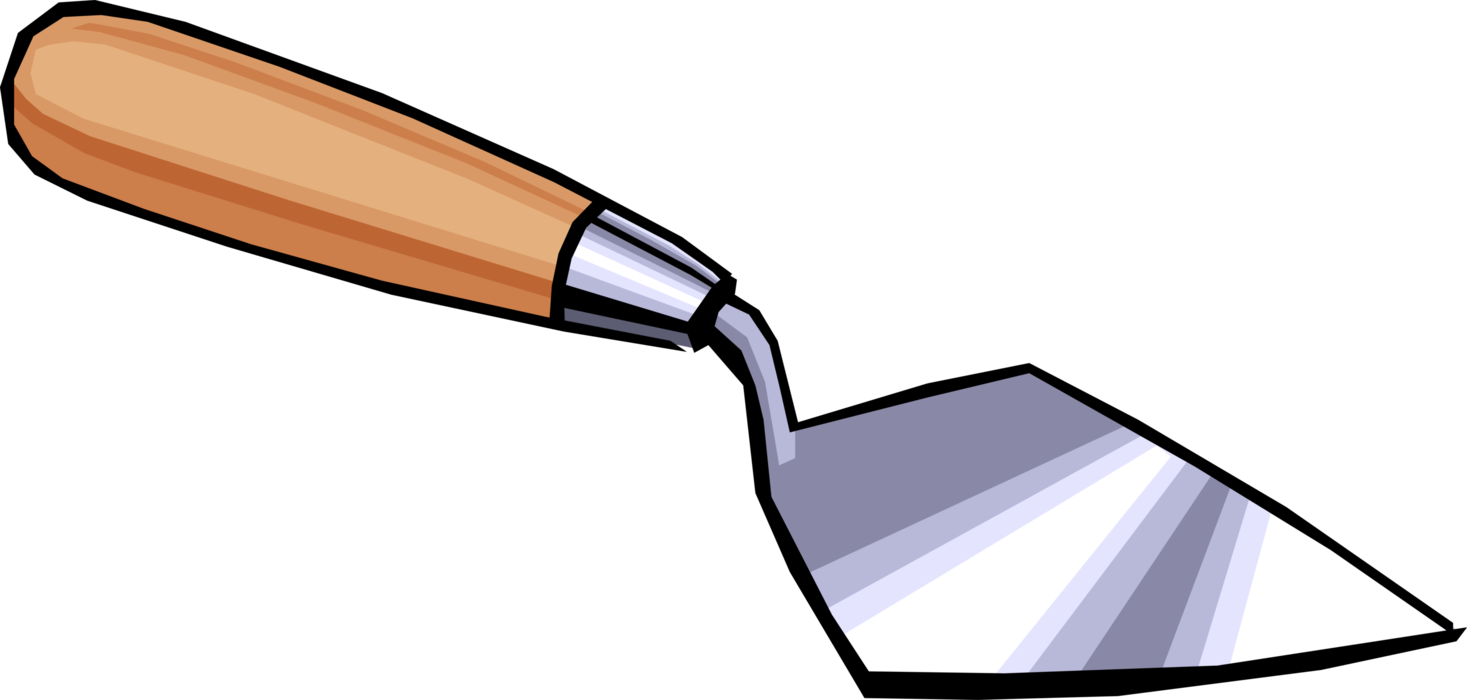 1467x700 Hd Vector Illustration Of Trowel Hand Tool For Digging