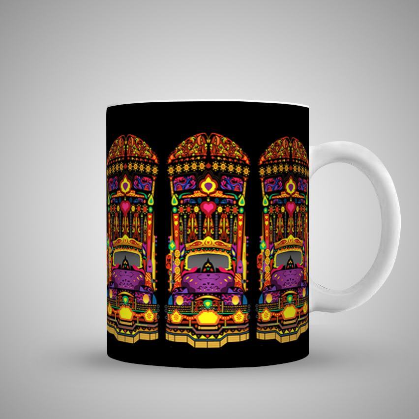 852x852 Vector Truck Art Printed Mug Price In Pakistan