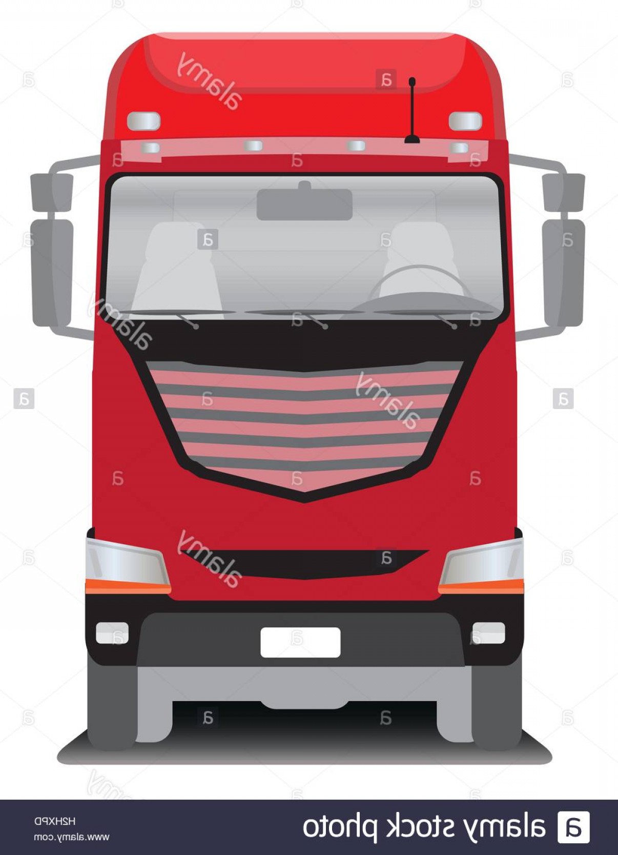 1206x1668 Stock Photo Front View Of Big Cargo Truck Vector Illustration