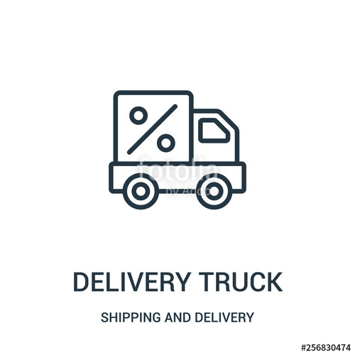 500x500 Delivery Truck Icon Vector From Shipping And Delivery Collection