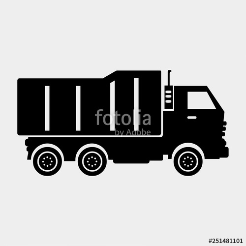 500x500 Truck Icon Vector Illustration Stock Image And Royalty Free