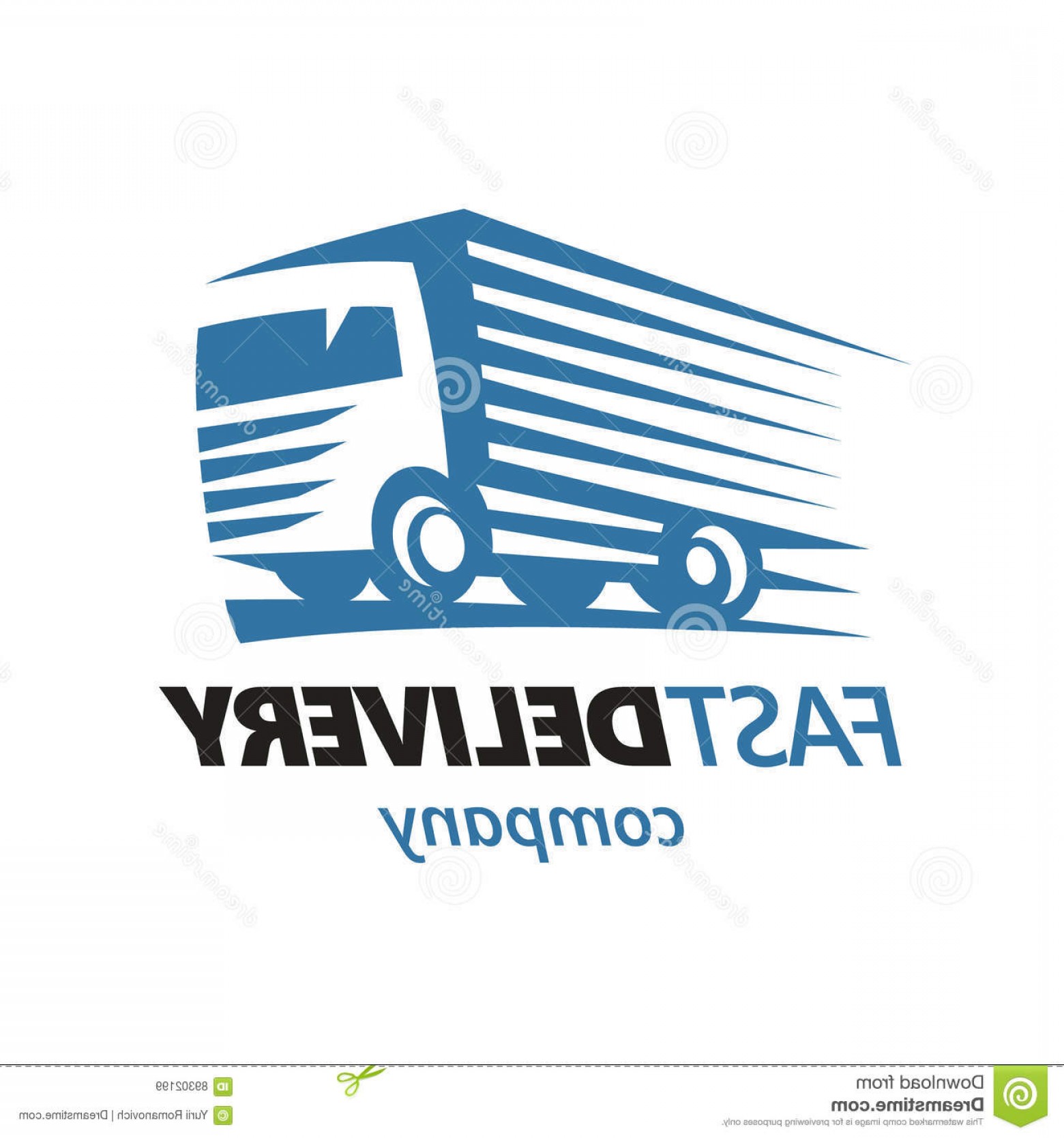 1560x1668 Stock Illustration Fast Delivery Truck Logo Template Vector