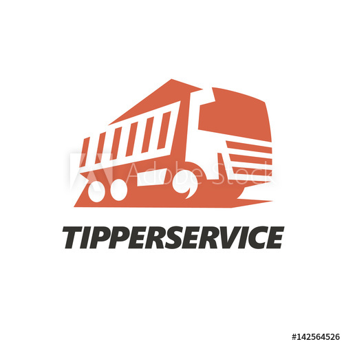 500x500 Tipper Truck Logo Vector