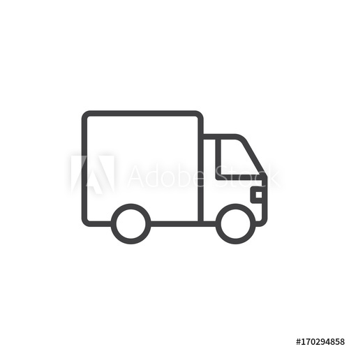 Lorry Line Icon, Outline Vector Sign, Linear Style Pictogram 500x500 Lorry Line Icon, Outline Vector Sign, Linear Style Pictogram