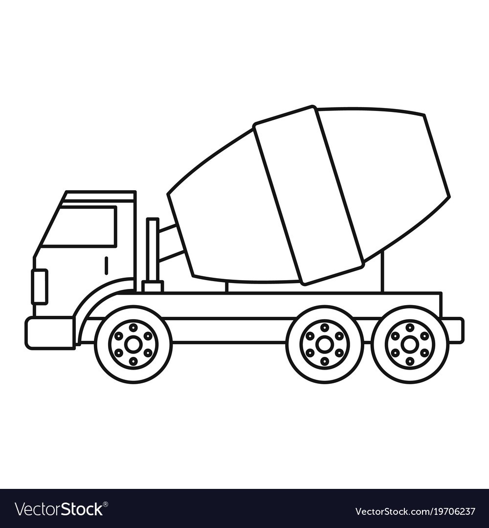 Truck Outline 1000x1080 Truck Outline
