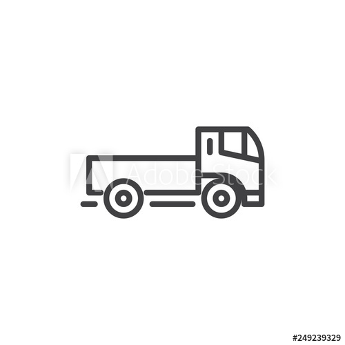 Construction Vehicle Truck Line Icon Linear Style Sign For Mobile 500x500 Construction Vehicle Truck Line Icon Linear Style Sign For Mobile