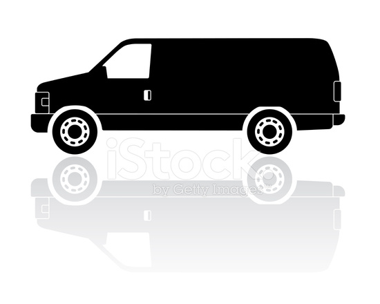 550x440 Small Truck Silhouette Vector Icon Stock Vector