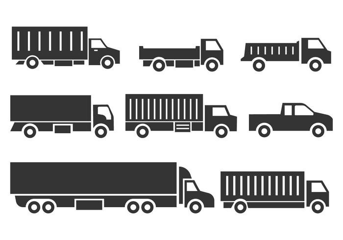 700x490 Truck Vector Group With Items