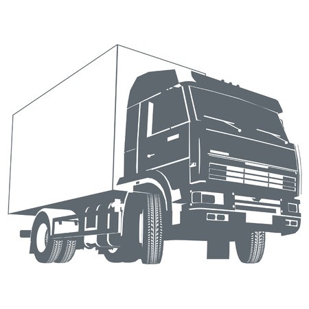 450x450 Vector Truck Silhouette Royalty Free Vector Graphics