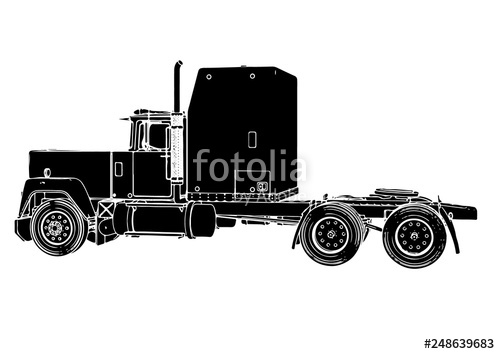 500x354 Vector Truck Silhouette Stock Image And Royalty Free Vector