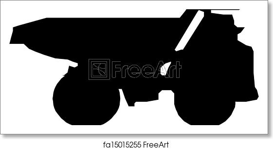 561x306 Free Art Print Of Dump Truck Silhouette Dump Truck, Silhouettes