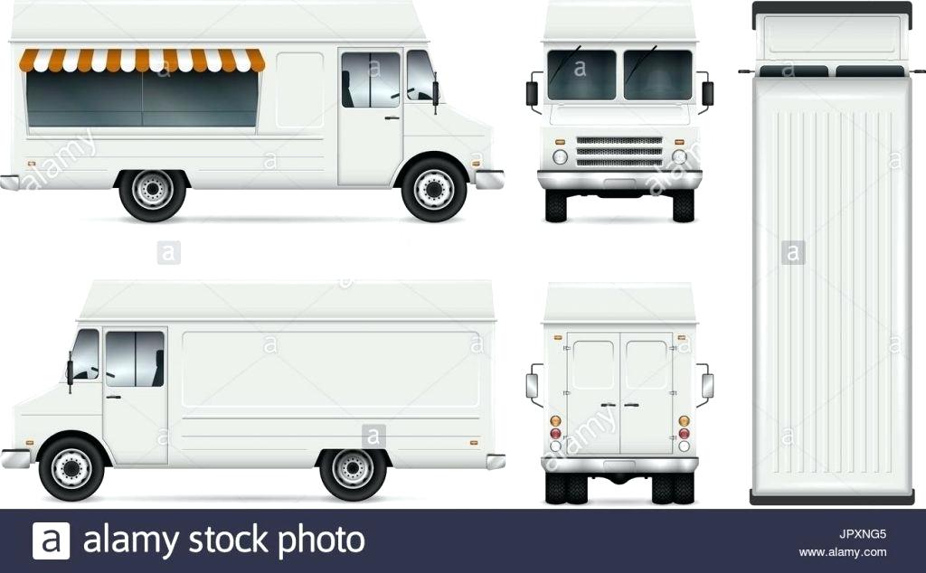 1024x634 Food Truck Template White Food Truck Vector Template Stock Food