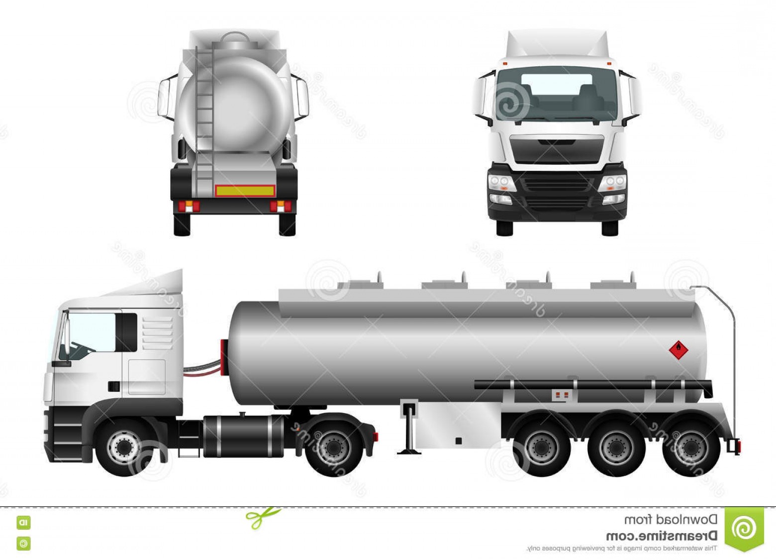 1560x1125 Stock Photo Fuel Gas Tanker Truck Template Vector Isolated Car