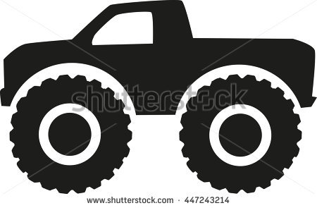 450x295 Monster Truck Tire Silhouette