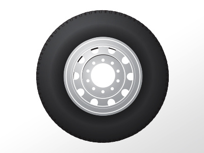 400x300 Truck Tire Vector Illustration
