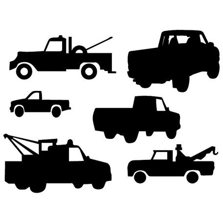 456x456 Free Truck Vector Silhouettess Clipart And Vector Graphics