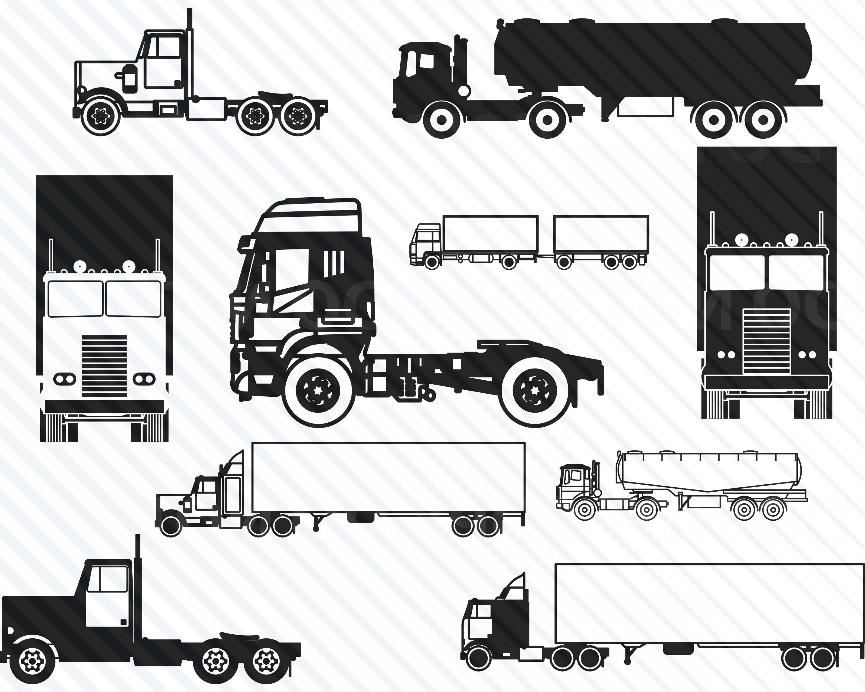 3600x2880 Metal Semi Truck Vector Sarahgardan