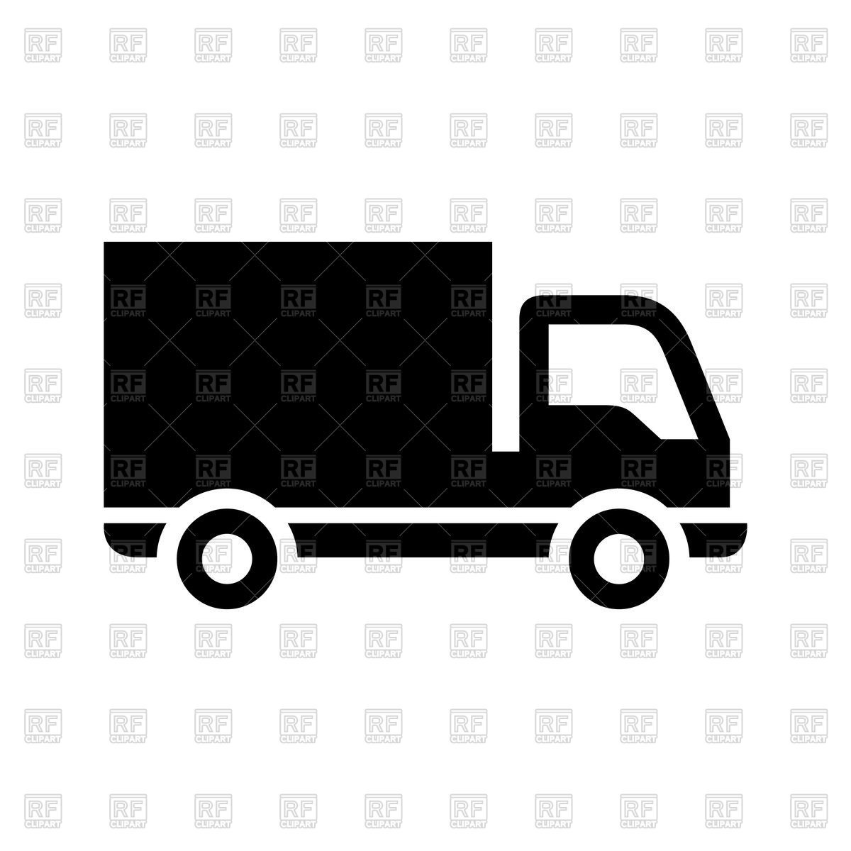 1200x1200 Silhouette Of Truck Vector Image Of Objects