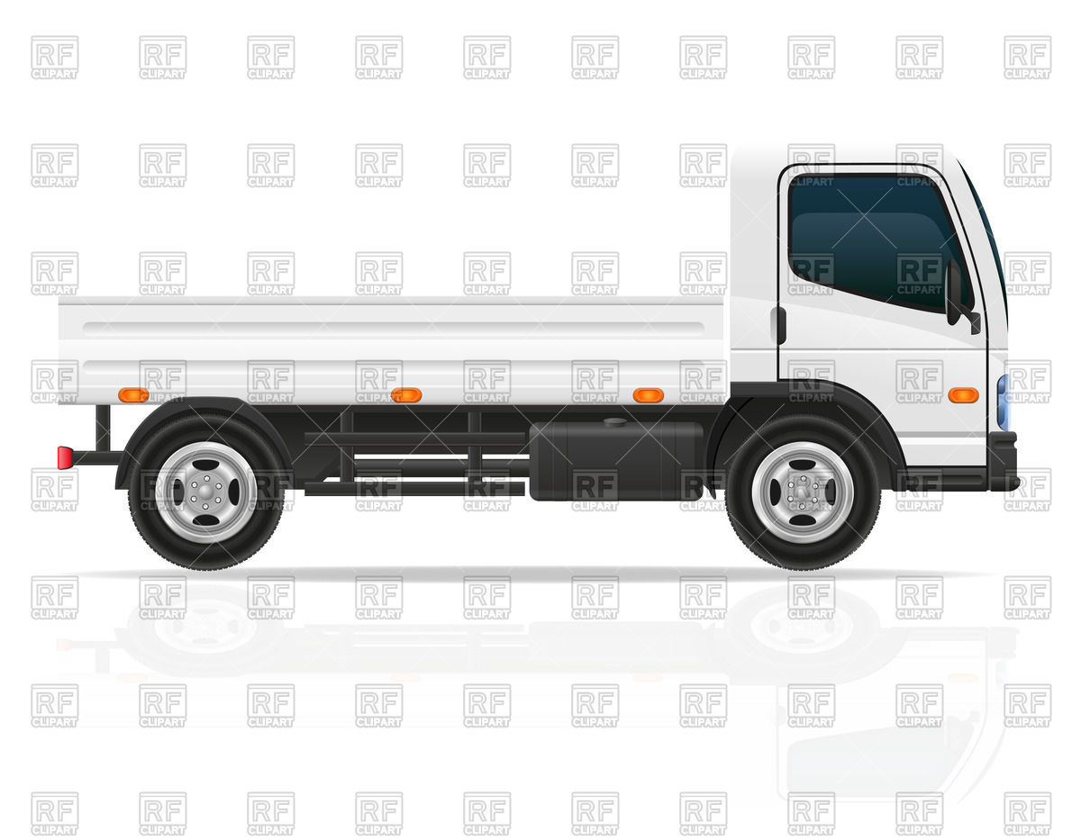 1200x933 Small White Cargo Truck Vector Image Of Transportation Konturvid