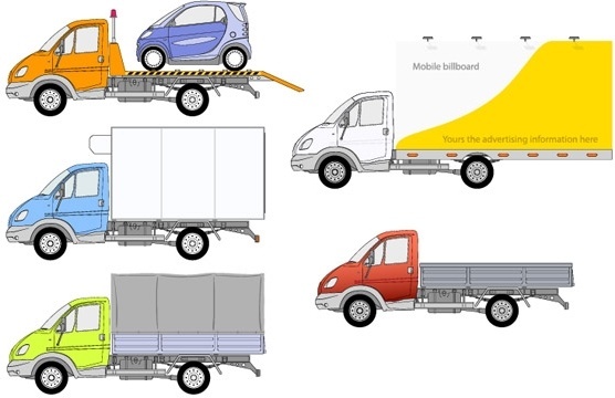 556x360 Truck Vector Free Vector Download