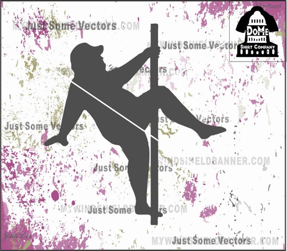 570x498 Male Stripper Pole Dancer Fat Guy Trucker Dude Vector Etsy