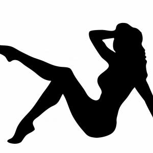 300x300 Nice Free Vector Silhouettes Bodybuilders Drawing Savoyuptown