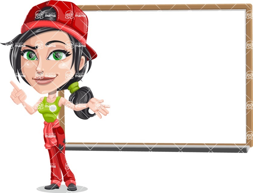 840x640 Technician Girl Cartoon Vector Character Aka Tessa The Expert Girl