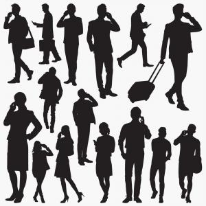 300x300 Trucker Girl Silhouette Free Vector Silhouettes Savoyuptown