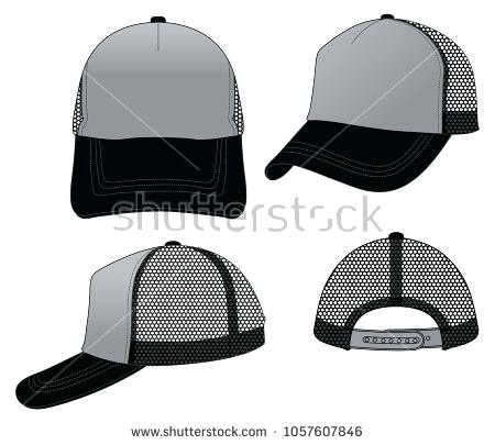 450x405 Trucker Hat Template Foam Mesh Cap Snap Back Templates Photoshop
