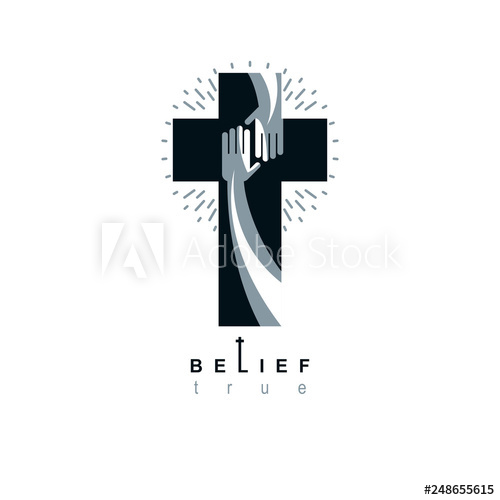 Christianity Cross True Belief In Jesus Vector Symbol, Christian 500x500 Christianity Cross True Belief In Jesus Vector Symbol, Christian