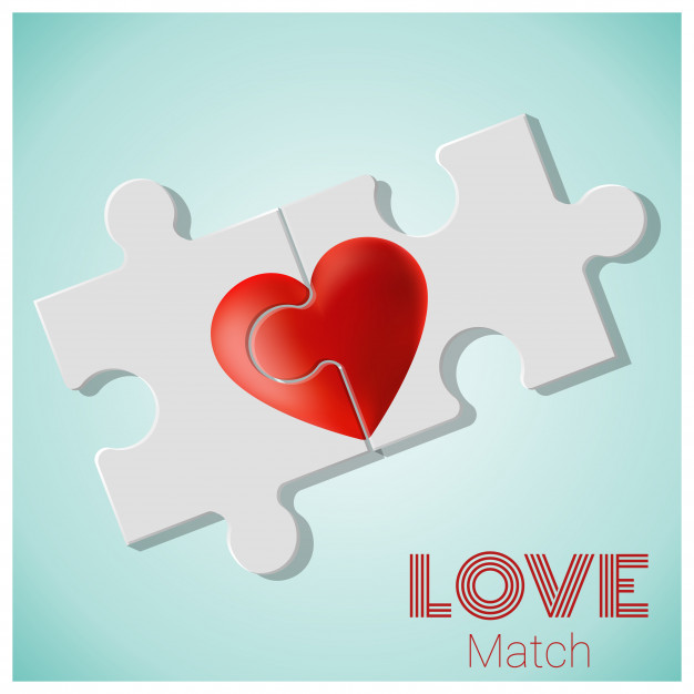 626x626 True Love Concept With Pieces Of Red Heart Puzzle Join Together