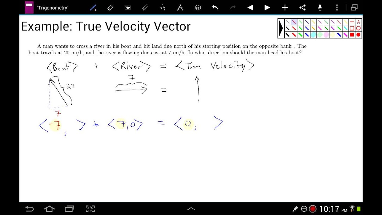 1280x720 Example True Velocity Vector