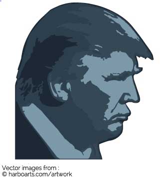 Download Vectorized Donald Trump 335x355 Download Vectorized Donald Trump