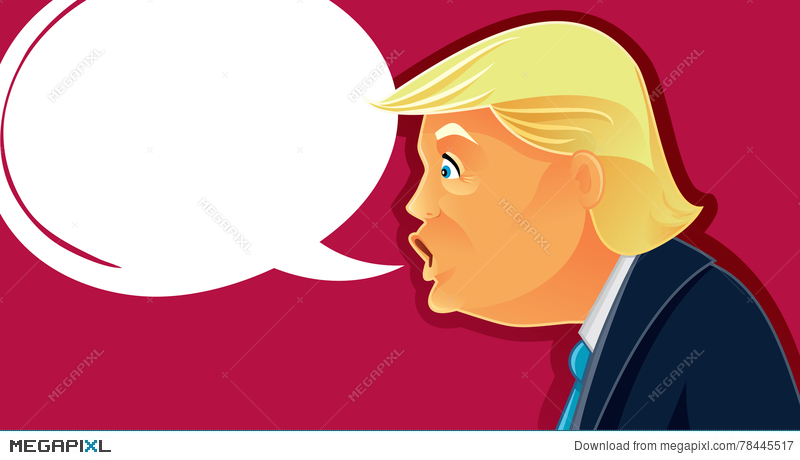 800x460 October Donald Trump Vector Caricature Illustration