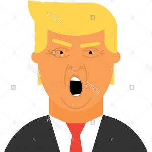 300x300 Angry Donald Trump Face Vector Clipart Lamaison